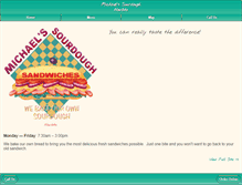 Tablet Screenshot of michaelssourdoughnovato.com